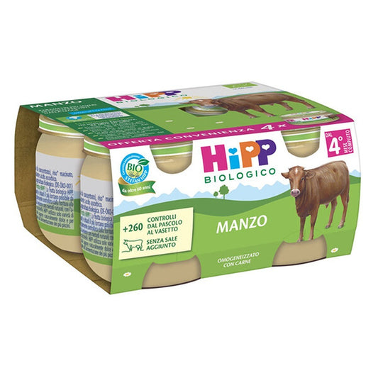 HiPP Omogeneizzato Manzo 4X80 gr