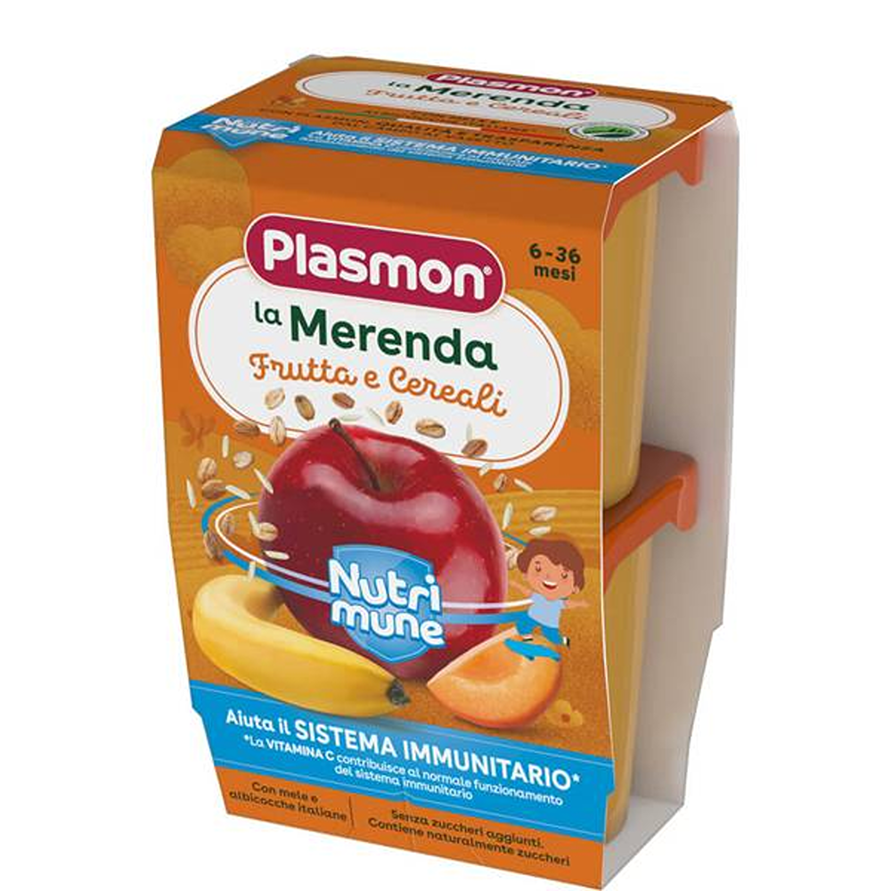 Plasmon La Merenda Nutrimune Frutta Mista E Cereali 2x120 gr