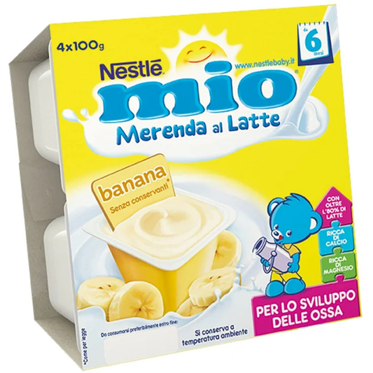 Nestlé Mio Merenda Al Latte Banana 4x100 gr