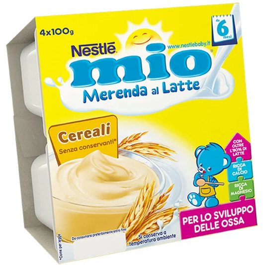 Nestlé Mio Merenda Al Latte Cereali 4x100 gr