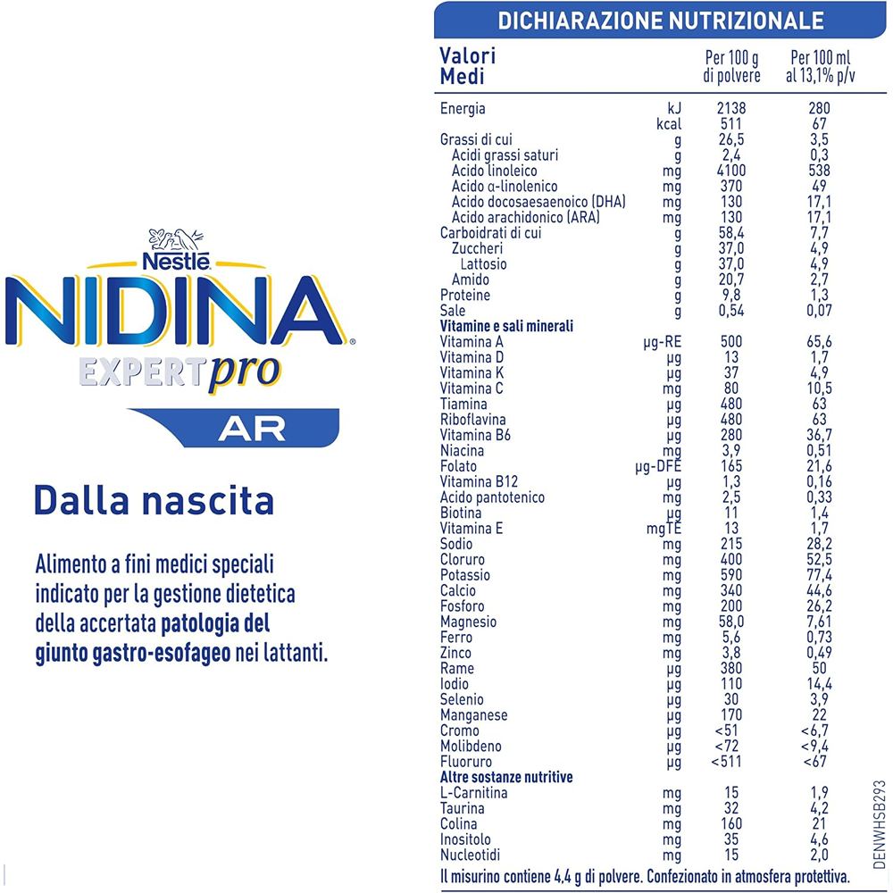 Nestlé Nidina Expert Pro AR 800 gr