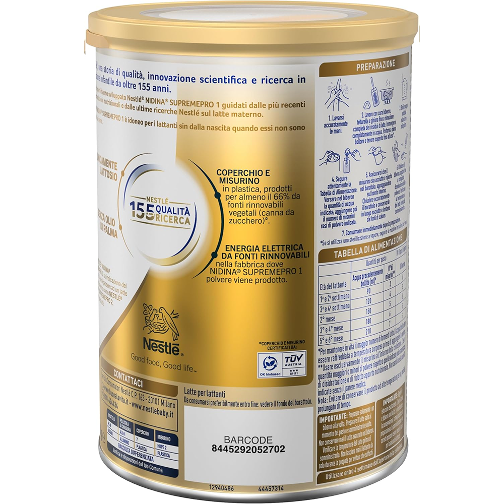 Nestlé Nidina Supreme Pro 1 Latte In Polvere Per Lattanti 400 gr