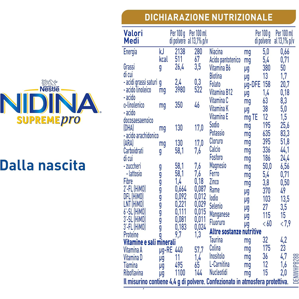 Nestlé Nidina Supreme Pro 1 Latte In Polvere Per Lattanti 400 gr