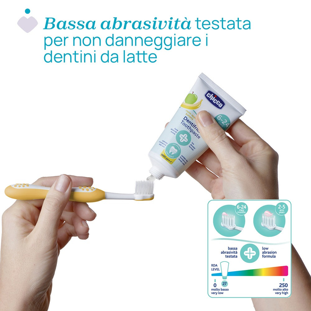 Chicco Dentifricio Mela Banana 50 ml 6-24 Mesi