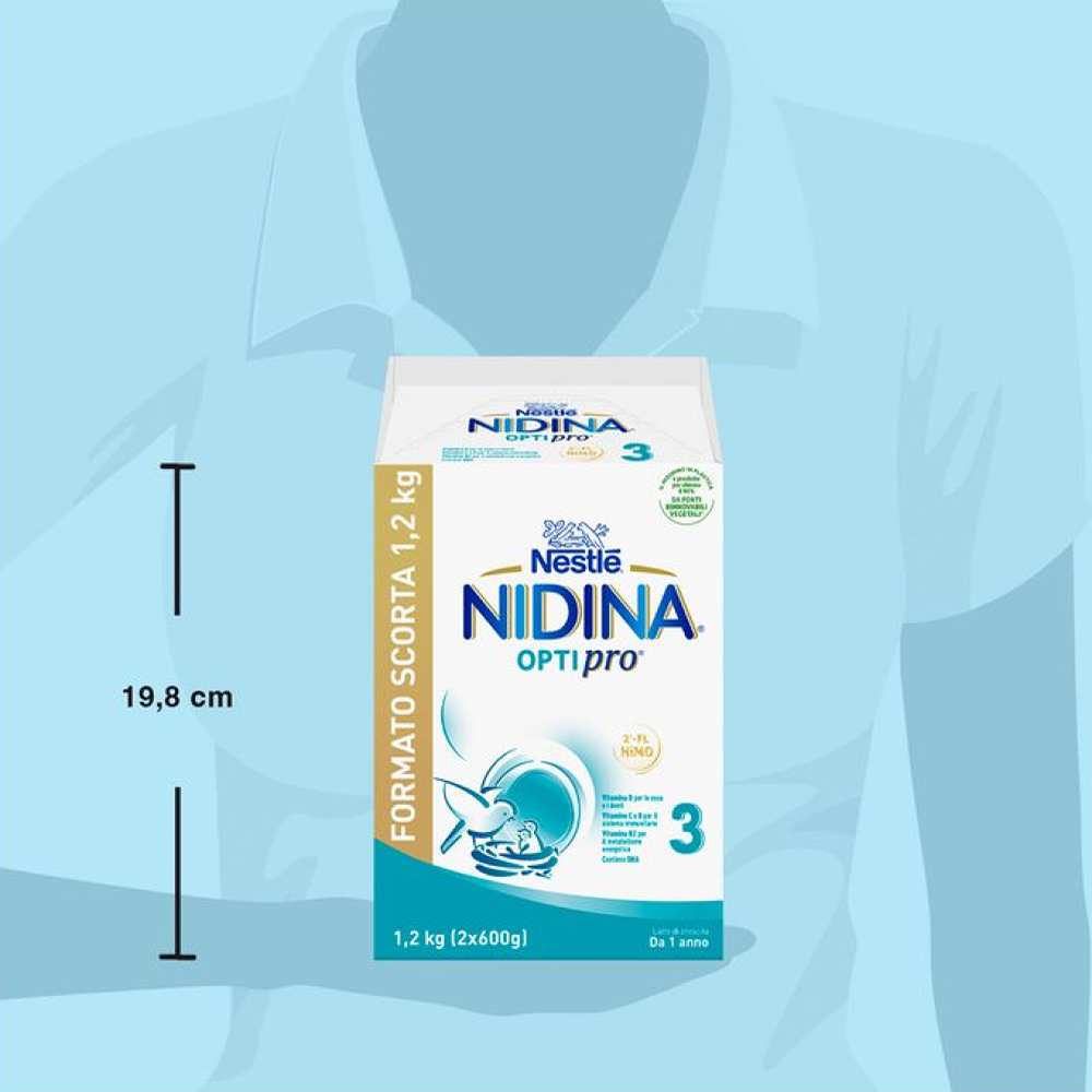 Nestlé Nidina Optipro 3 Latte In Polvere Di Crescita 1200 gr