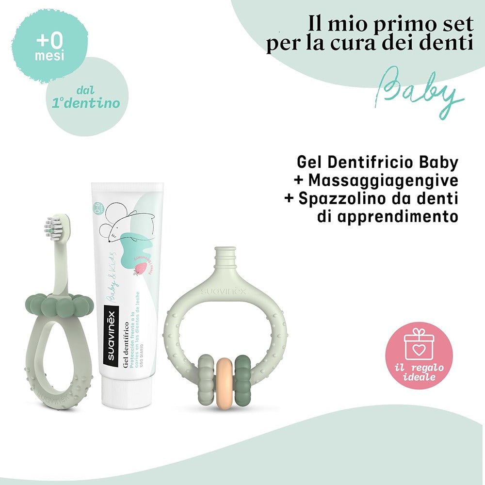 Suavinex Oralcare Il Mio Primo Set Di Igiene Orale  Azzurro 0+ mesi