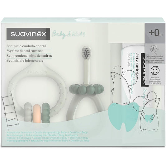 Suavinex Oralcare Il Mio Primo Set Di Igiene Orale  Verde 0+ mesi