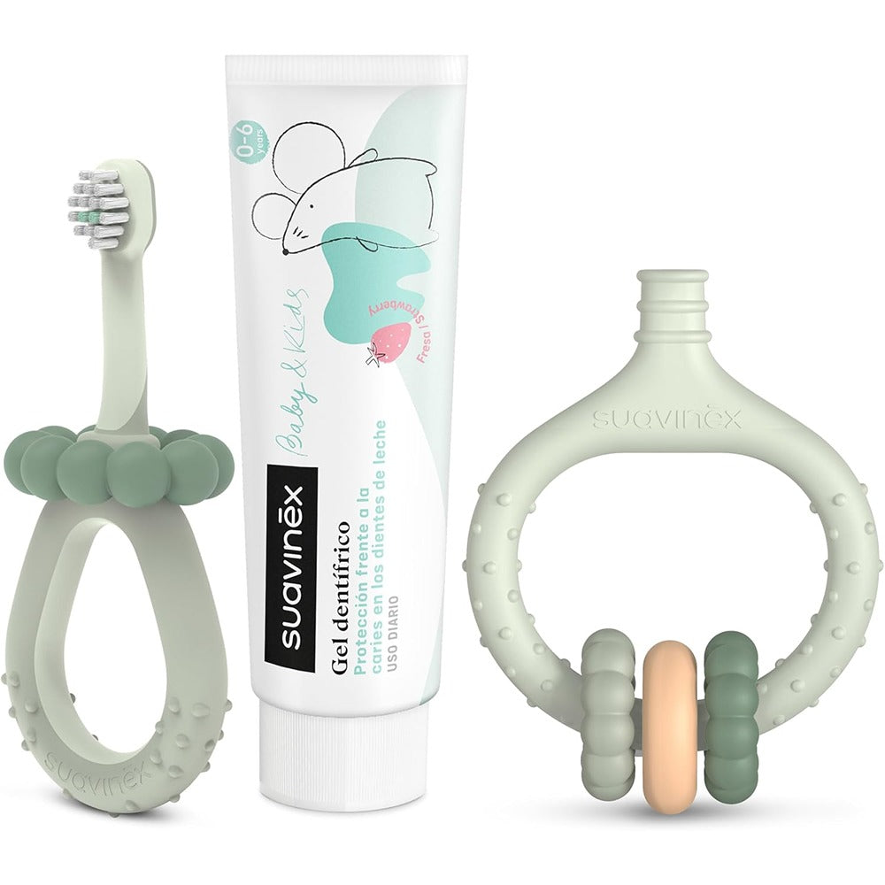 Suavinex Oralcare Il Mio Primo Set Di Igiene Orale  Verde 0+ mesi