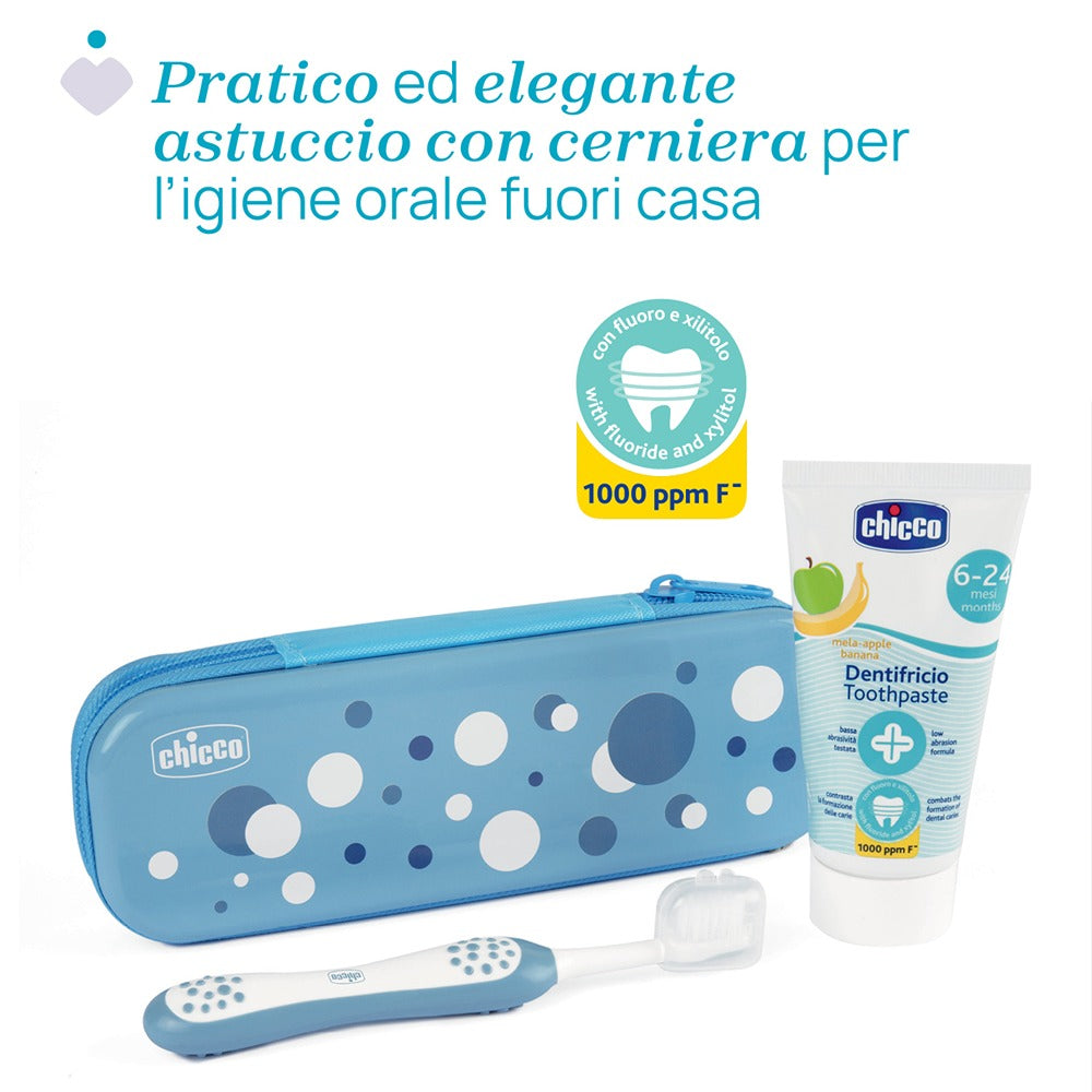 Chicco Set Primi Dentini Azzurro 6-36 Mesi