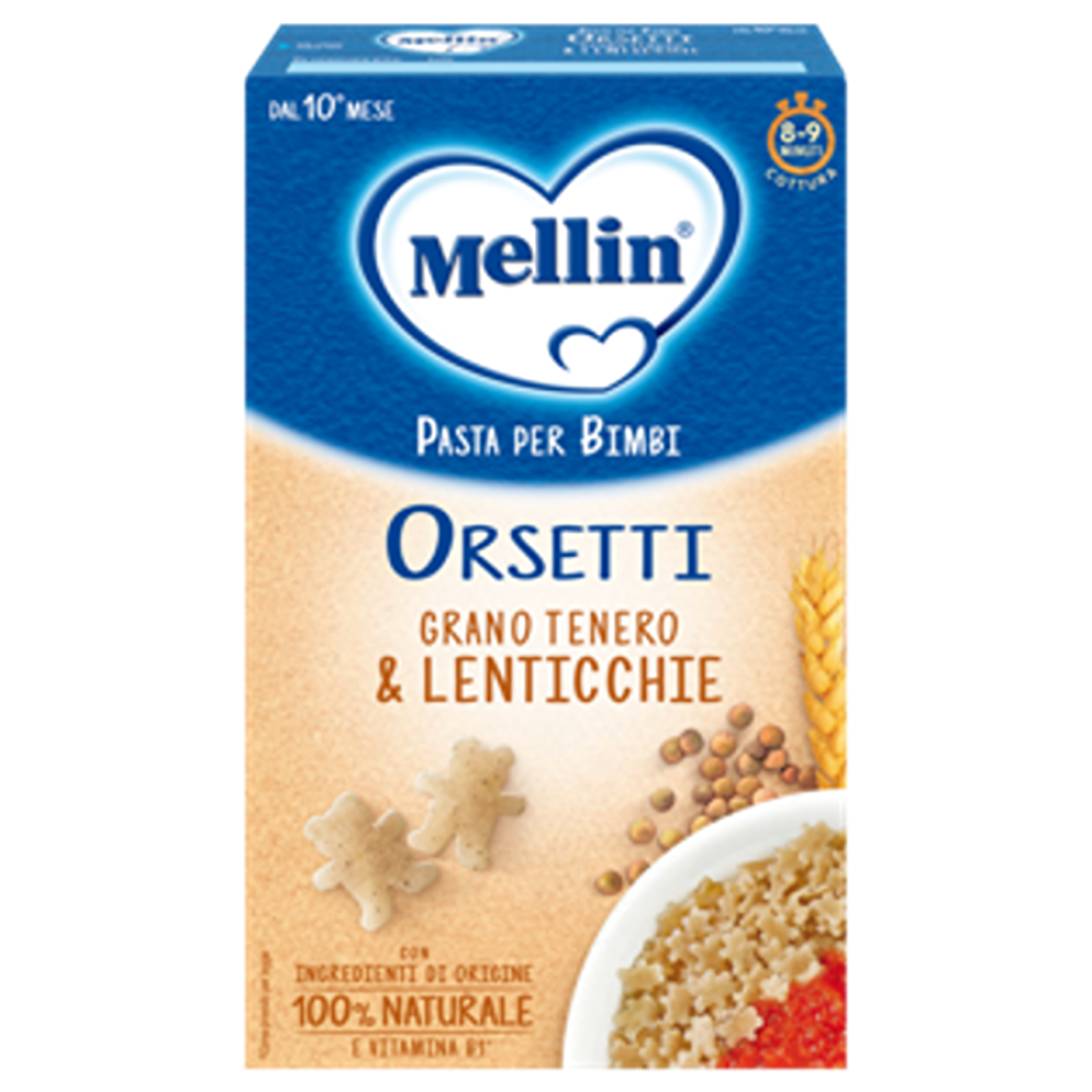 Mellin Pastina Orsetti Con Grano Tenero E Lenticchie 280 gr