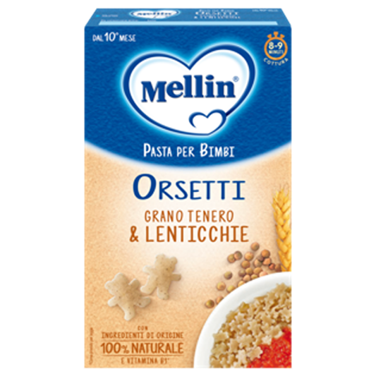 Mellin Pastina Orsetti Con Grano Tenero E Lenticchie 280 gr