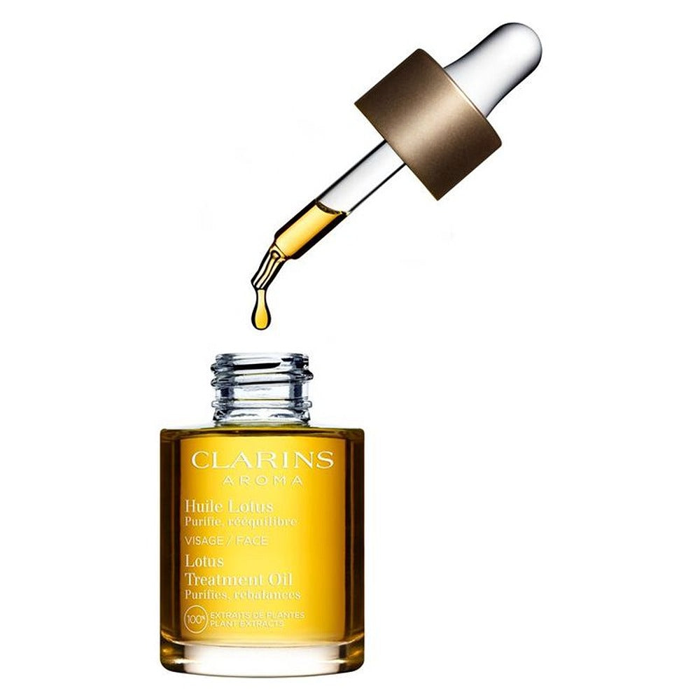 Clarins Huile Lotus - Olio Viso Pelle Mista O Grassa