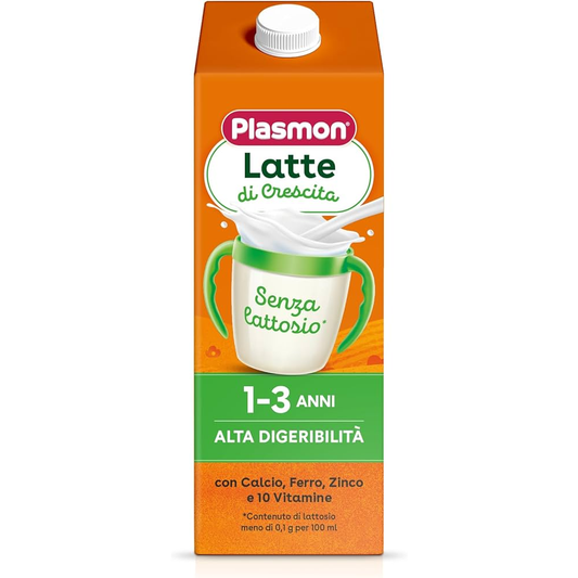 Plasmon Latte Liquido Di Crescita Senza Lattosio Alta Digeribilità 12-36 Mesi 1000 ml