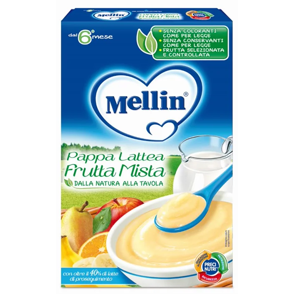 Mellin Pappa Lattea Frutta Mista 250 gr