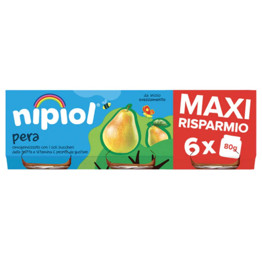 Nipiol Omogeneizzato Pera 6x80 gr
