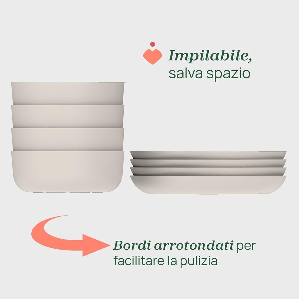 Chicco Set Piatto Piano E Ciotola Grigio 12+ Mesi