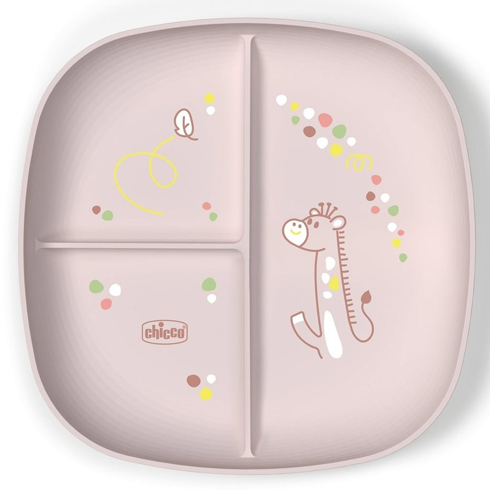 Chicco Piatto Porzionato Rosa 12+ Mesi