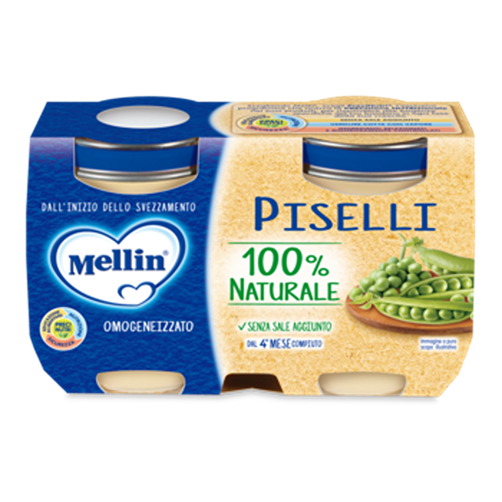 Mellin Omogeneizzato Piselli 2x125 gr