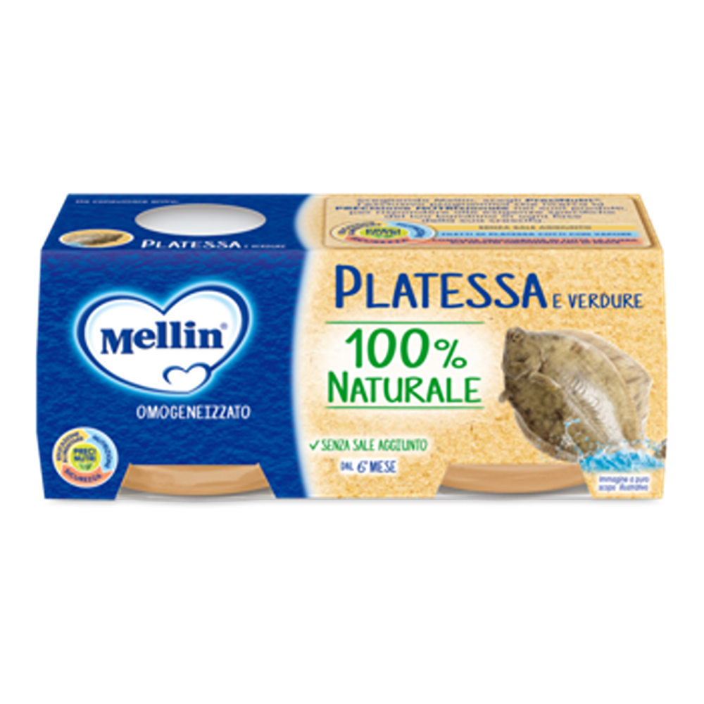 Mellin Omogeneizzato Platessa 2x80 gr