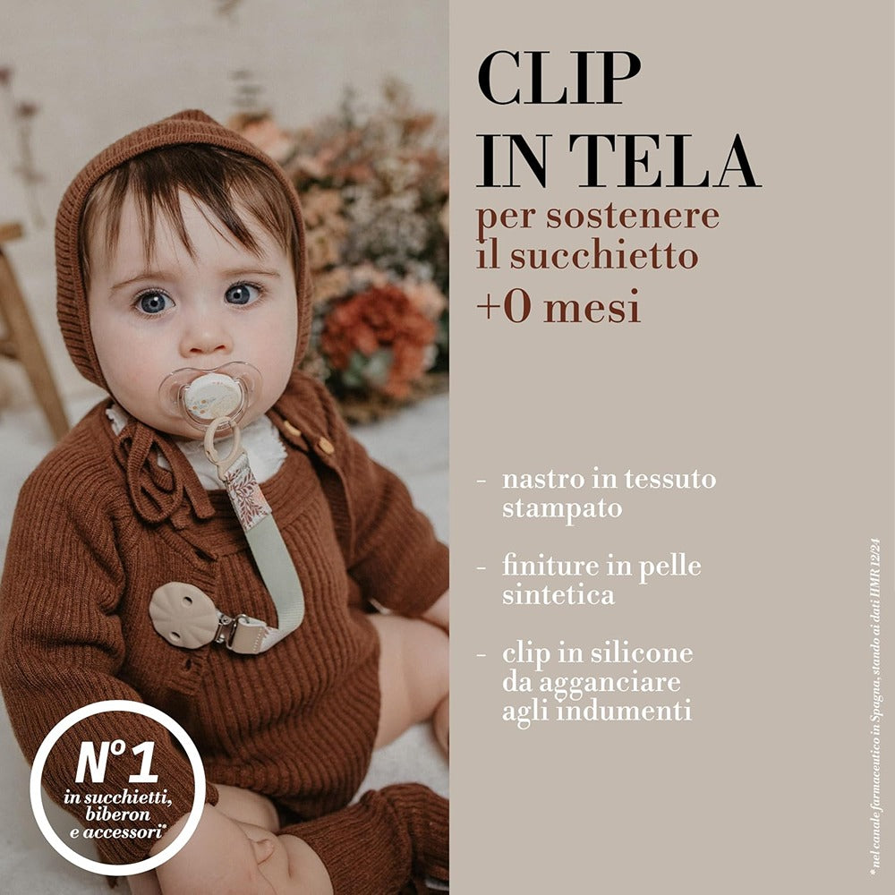 Suavinex Poetry Clip In Tessuto Azzurro