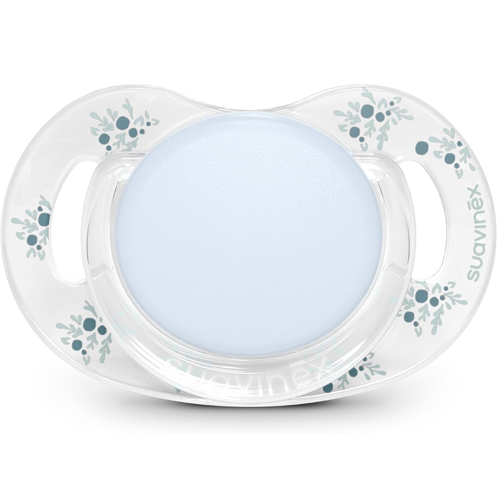 Suavinex Poetry Succhietto Tettarella Fisiologica Silicone SX Pro Azzurro 0-6 Mesi