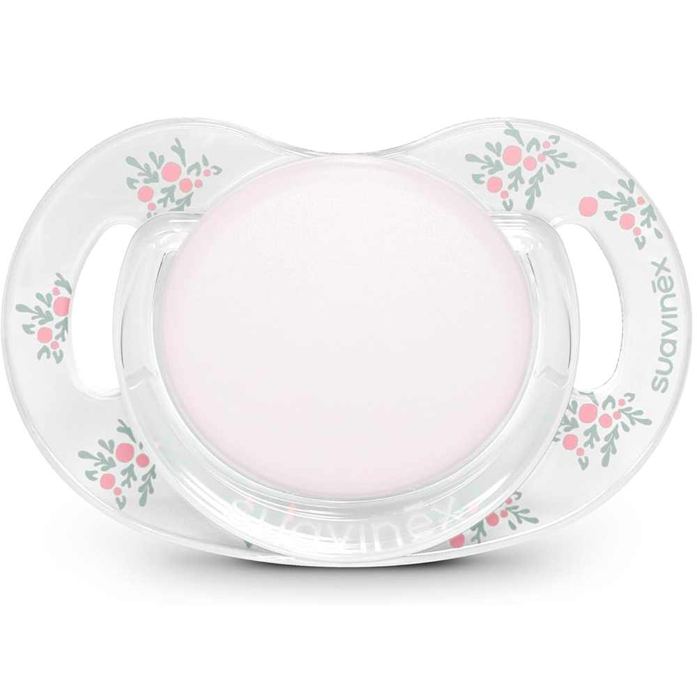 Suavinex Poetry Succhietto Tettarella Fisiologica Silicone SX Pro Rosa 0-6 Mesi