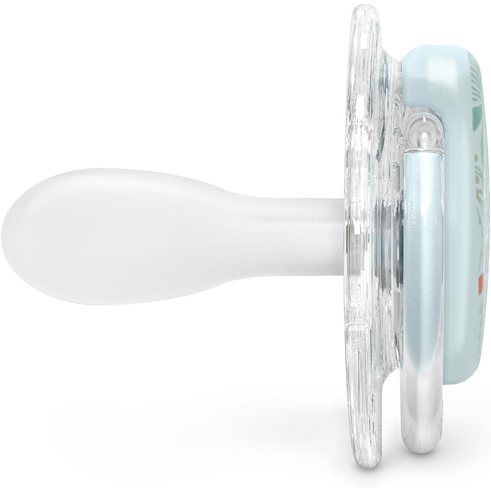 Suavinex Poetry Succhietto Tettarella Fisiologica Silicone SX Pro Azzurro 18+ Mesi