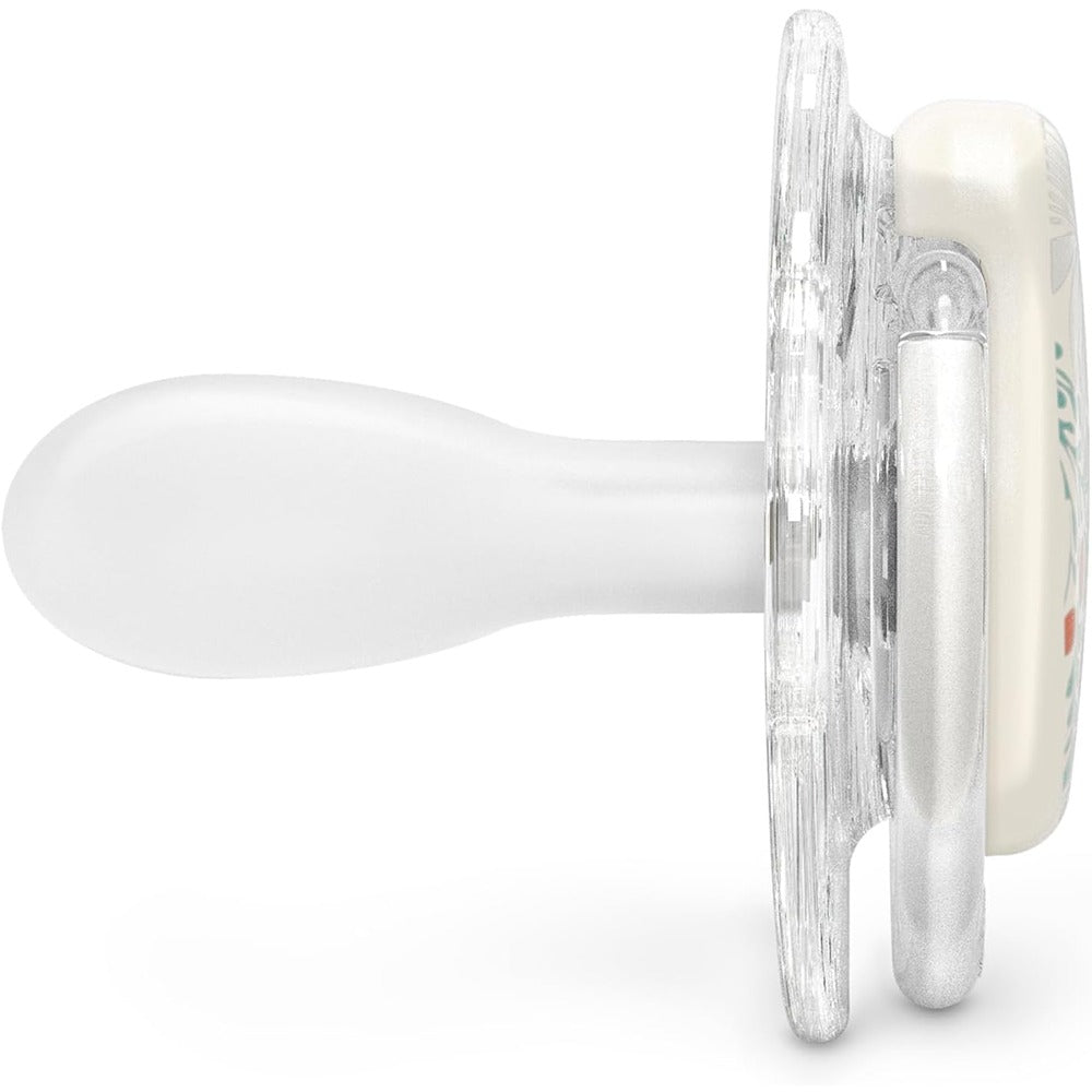 Suavinex Poetry Succhietto Tettarella Fisiologica Silicone SX Pro Neutro 18+ Mesi