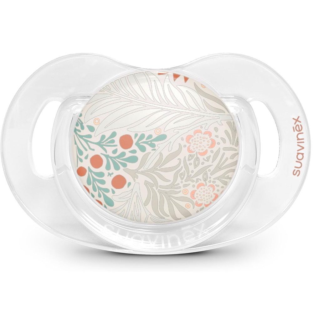 Suavinex Poetry Succhietto Tettarella Fisiologica Silicone SX Pro Neutro 18+ Mesi