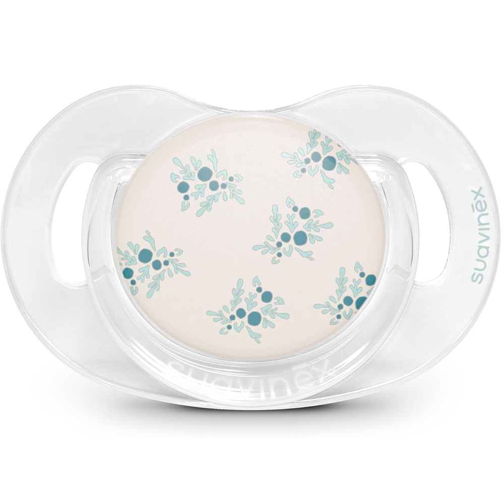 Suavinex Poetry Succhietto Tettarella Fisiologica Silicone SX Pro Azzurro 6-18 Mesi