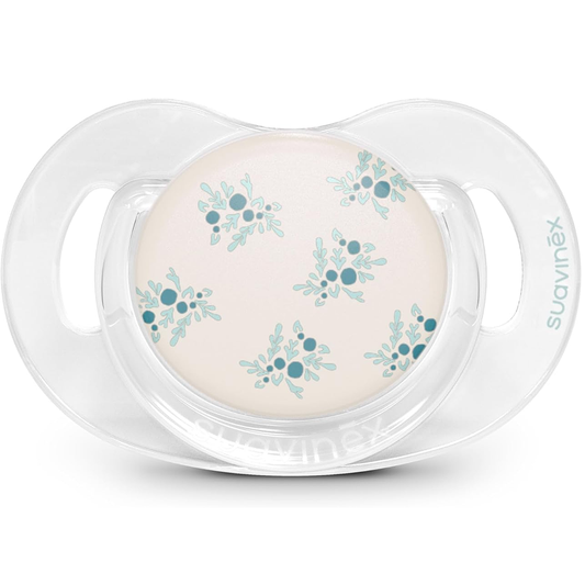 Suavinex Poetry Succhietto Tettarella Fisiologica Silicone SX Pro Azzurro 6-18 Mesi