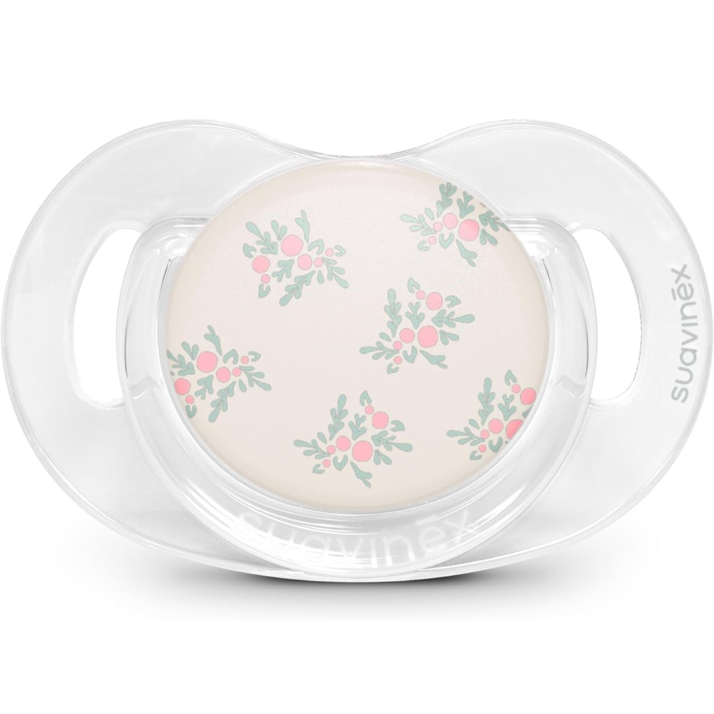 Suavinex Poetry Succhietto Tettarella Fisiologica Silicone SX Pro Rosa 6-18 Mesi