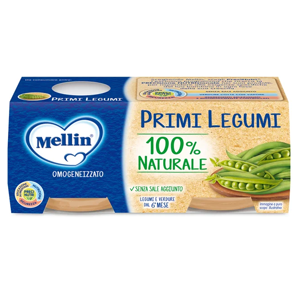 Mellin Omogeneizzato Primi Legumi 2x80 gr