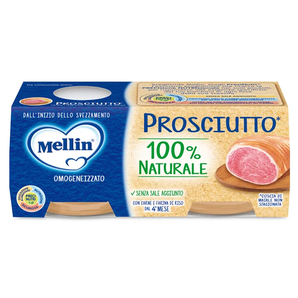 Mellin Omogeneizzato Prosciutto 2x80 gr