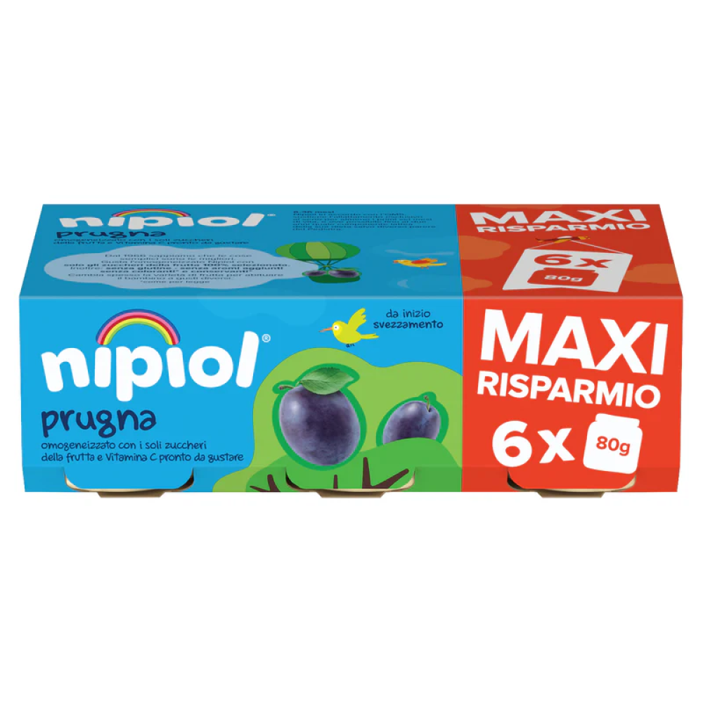 Nipiol Omogeneizzato Prugna 6x80 gr