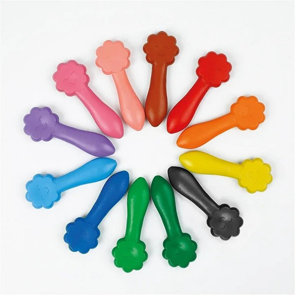 Haku Yoka Smile Crayons 12 Colori Pastelli Con Cera D'Api