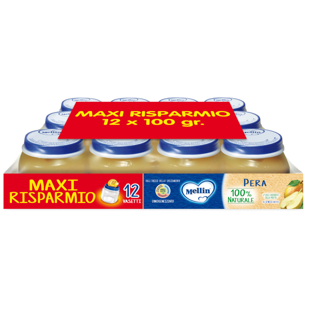 Mellin Omogeneizzato Pera 12x100 gr