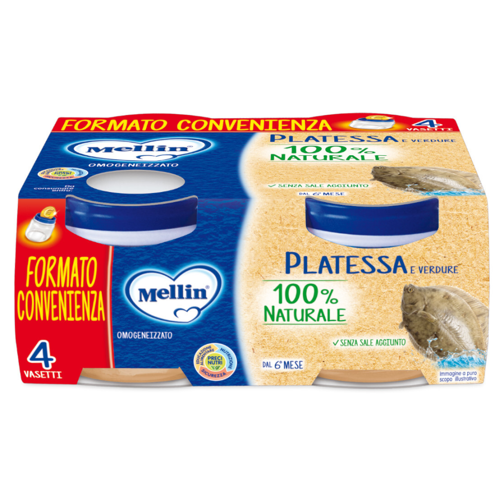 Mellin Omogeneizzato Platessa 4x80 gr
