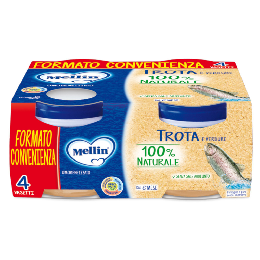 Mellin Omogeneizzato Trota 4x80 gr