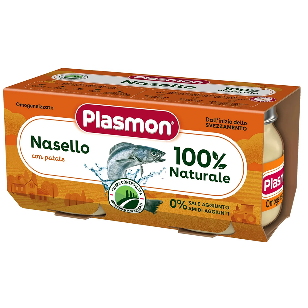 Plasmon Omogeneizzato Pesce Nasello Con Patate 2x80 gr
