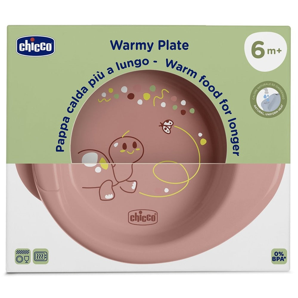 Chicco Warmy Piatto Pappacalda Rosa 6+ Mesi