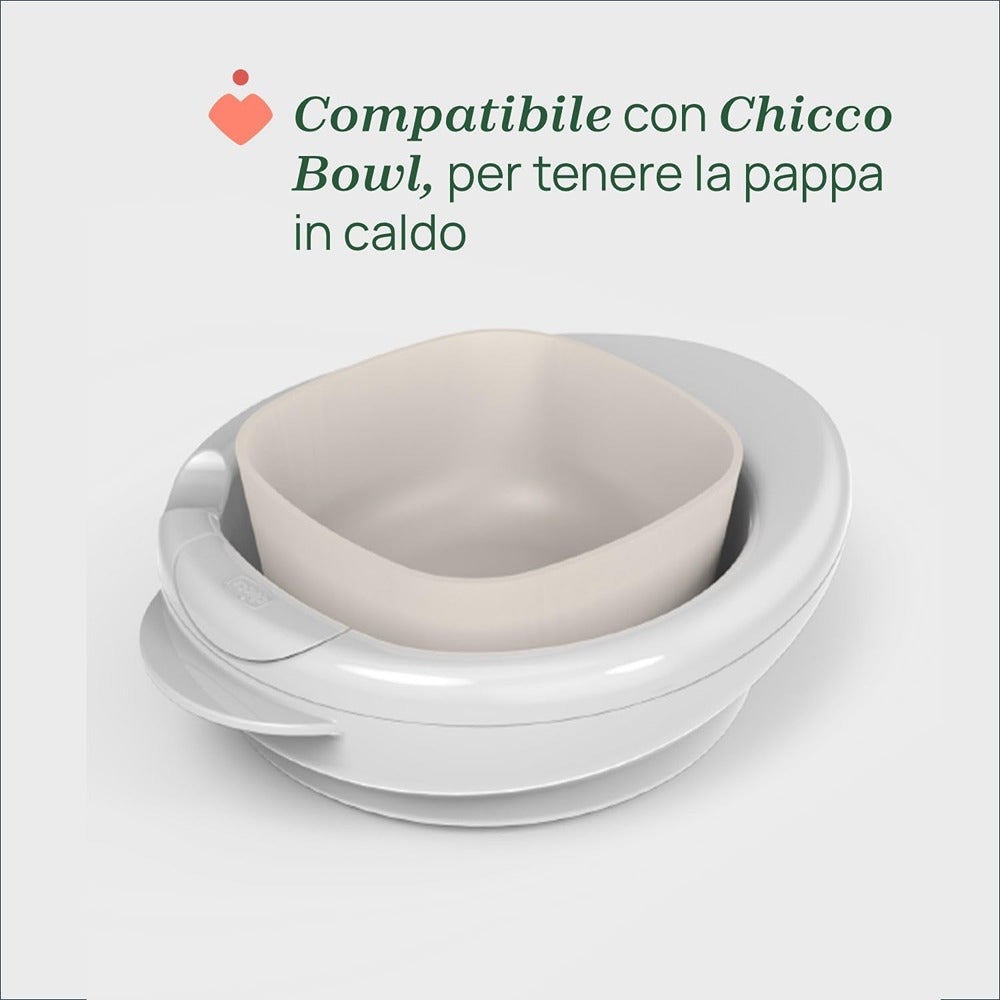 Chicco Warmy Piatto Pappacalda Grigio 6+ Mesi