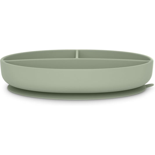 Suavinex Colour Essence Piatto In Silicone Con Divisori Verde +6 Mesi