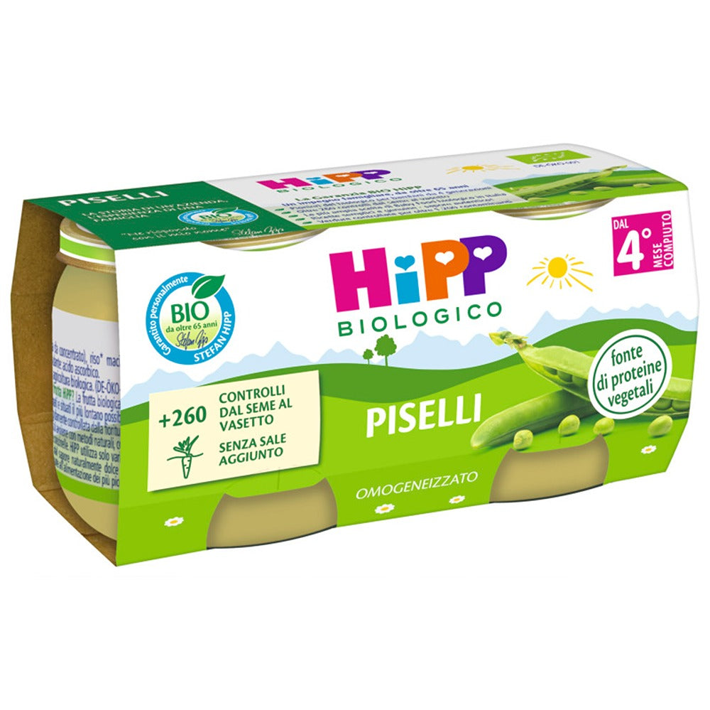 HiPP Omogeneizzato Piselli 2x80 gr