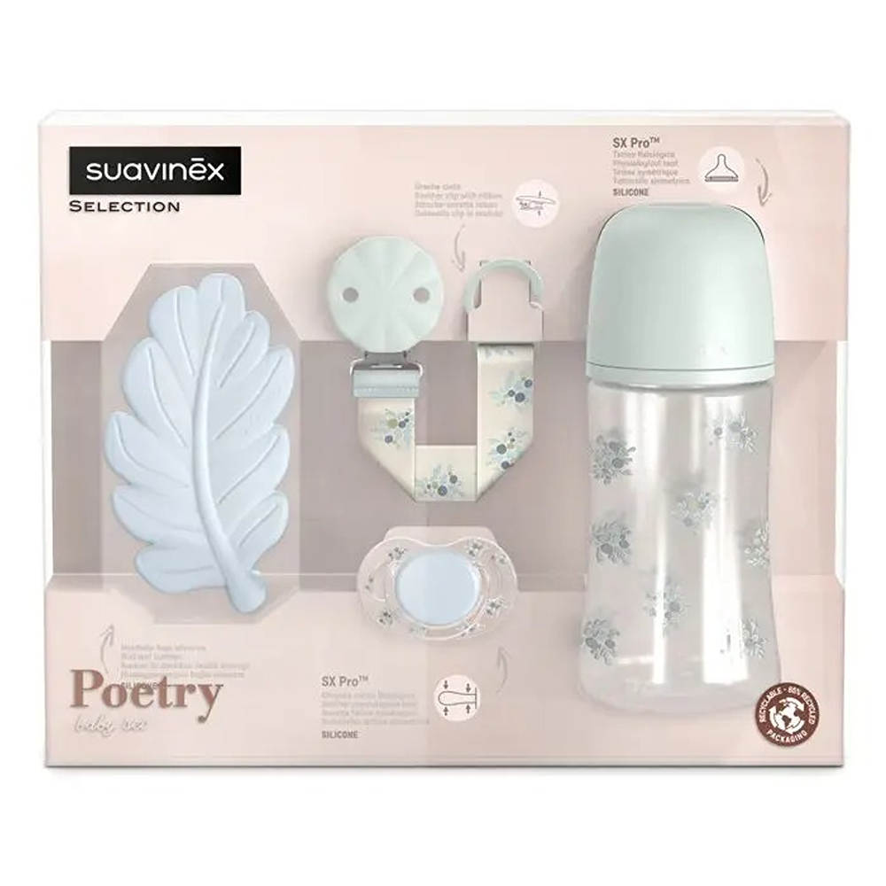 Suavinex Poetry Set Regalo Azzurro 0+ Mesi