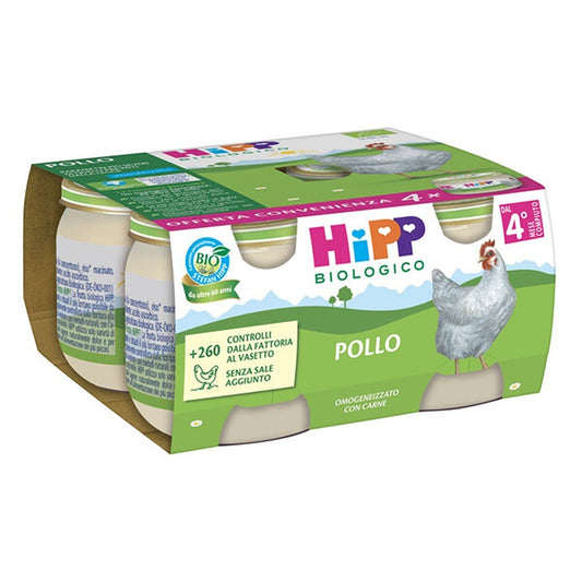 HiPP Omogeneizzato Pollo 4X80 gr