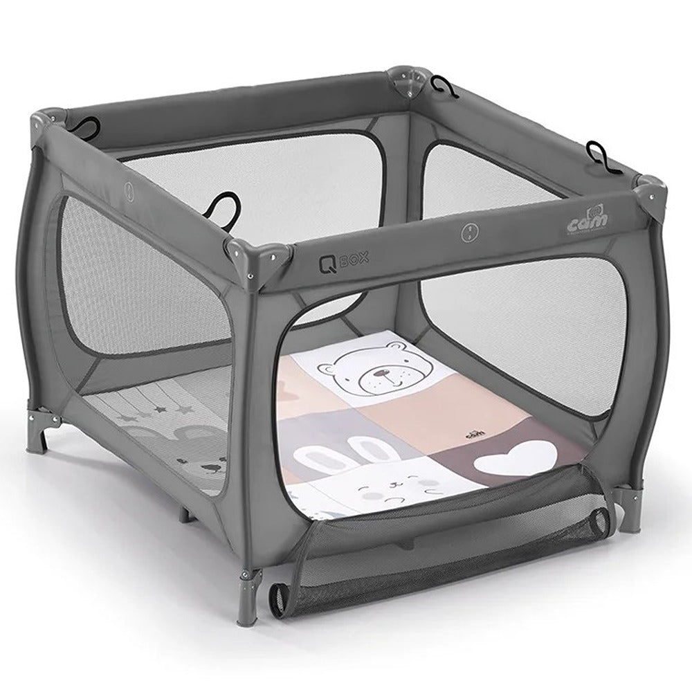 Cam Qbox 2 In 1 Box E Lettino Da Campeggio Antracite