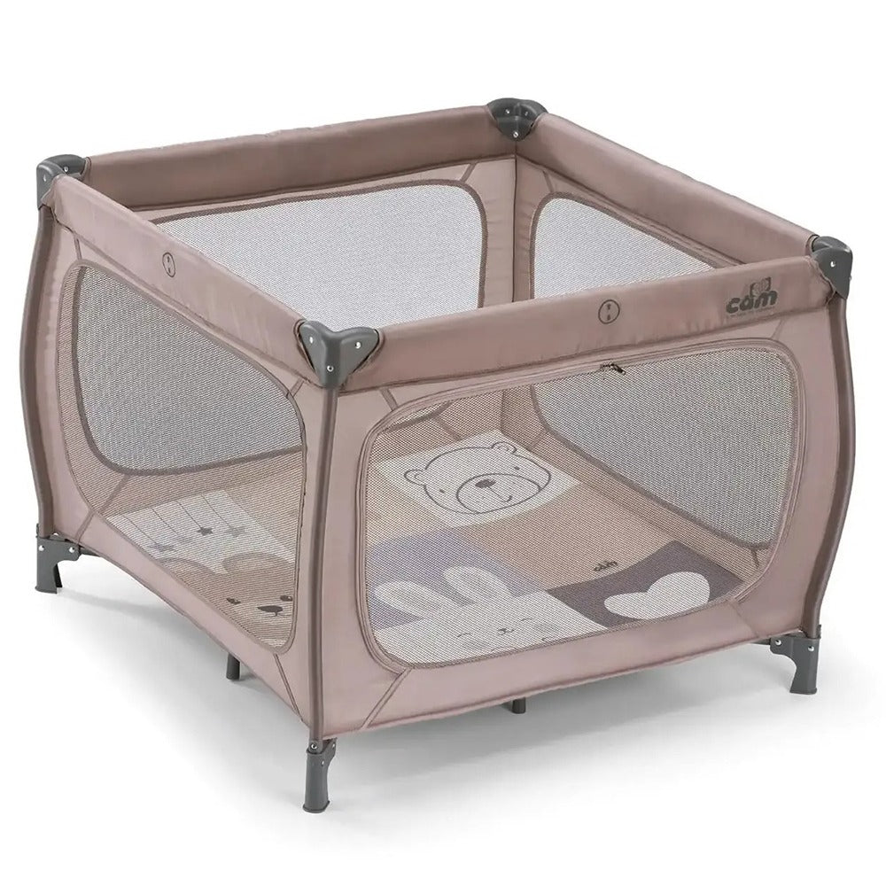 Cam Qbox 2 In 1 Box E Lettino Da Campeggio Beige