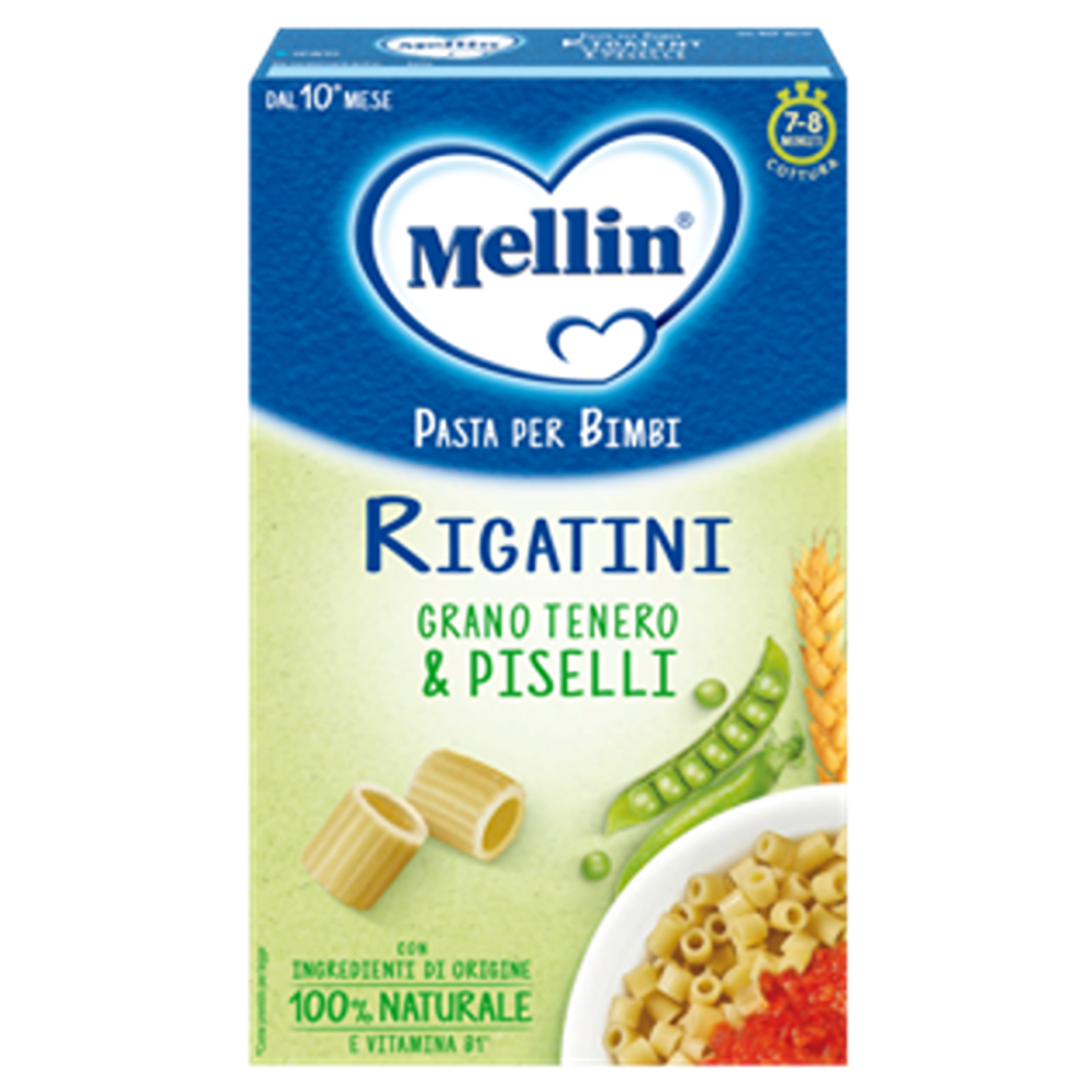 Mellin Pastina Rigatini Di Grano Tenero E Piselli 280 gr