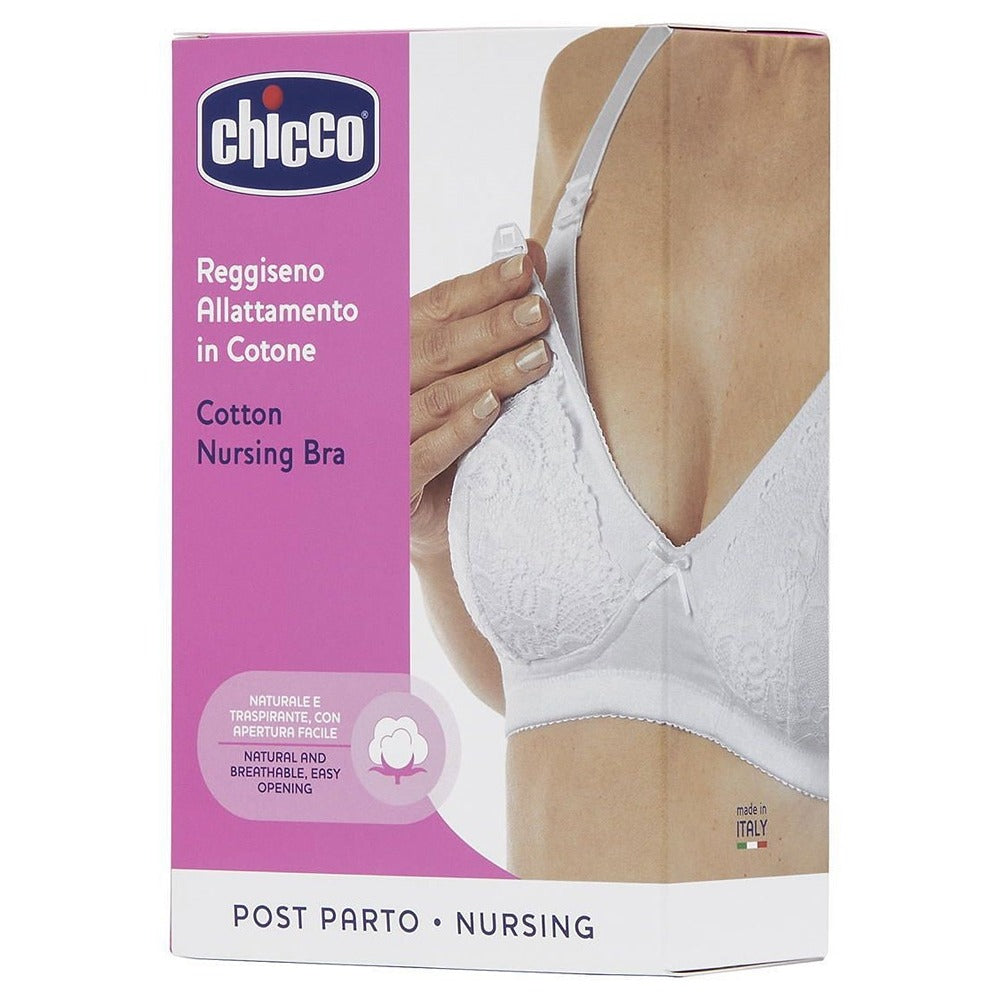 Chicco Reggiseno Allattamento In Cotone Bianco